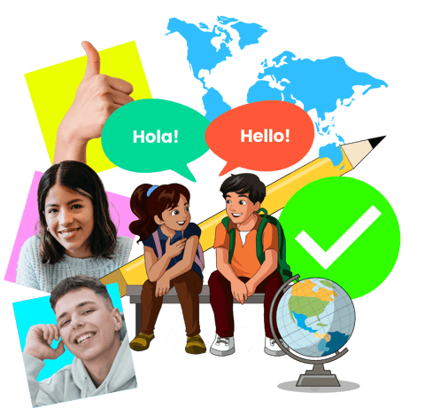 International students speaking English and Spanish