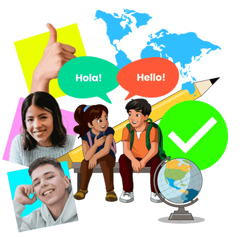 Happy English language learners