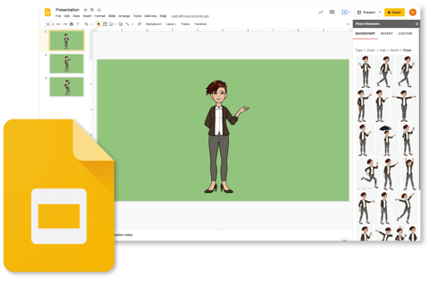 Pixton Google Slides add-on graphic