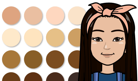 Skin tones graphic