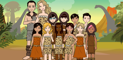 Dinosaurs class photo