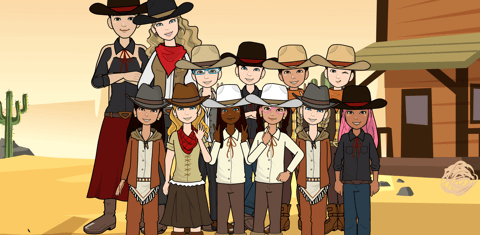 Old West class photo