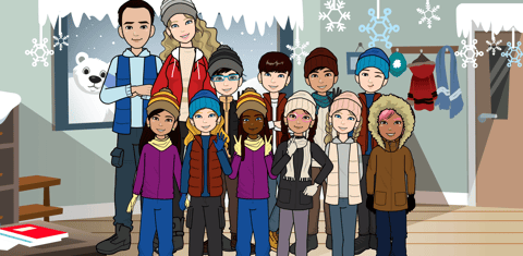 Winter class photo