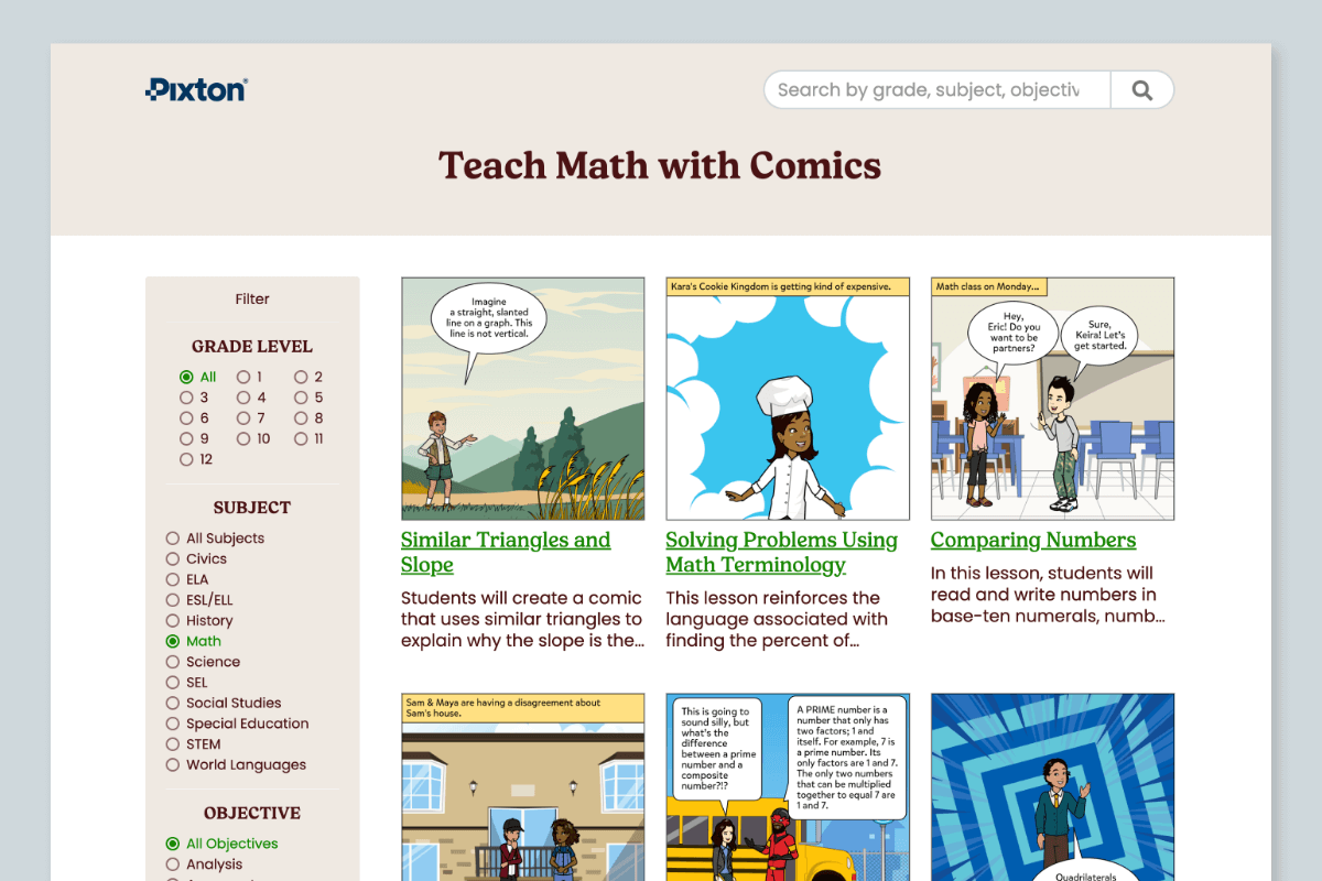 Math Lesson Ideas