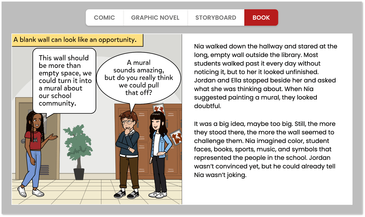 Pixton Book Format